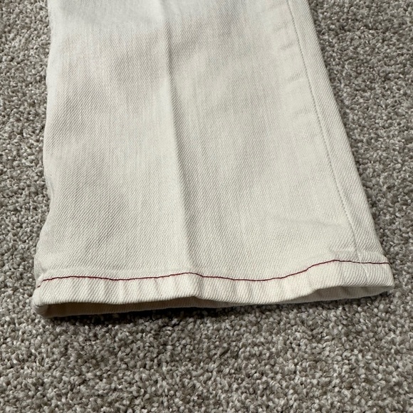 Tommy Bahama Vintage Slim Weftside Keys Denim Ivory Jeans 35x32 - Picture 4 of 6